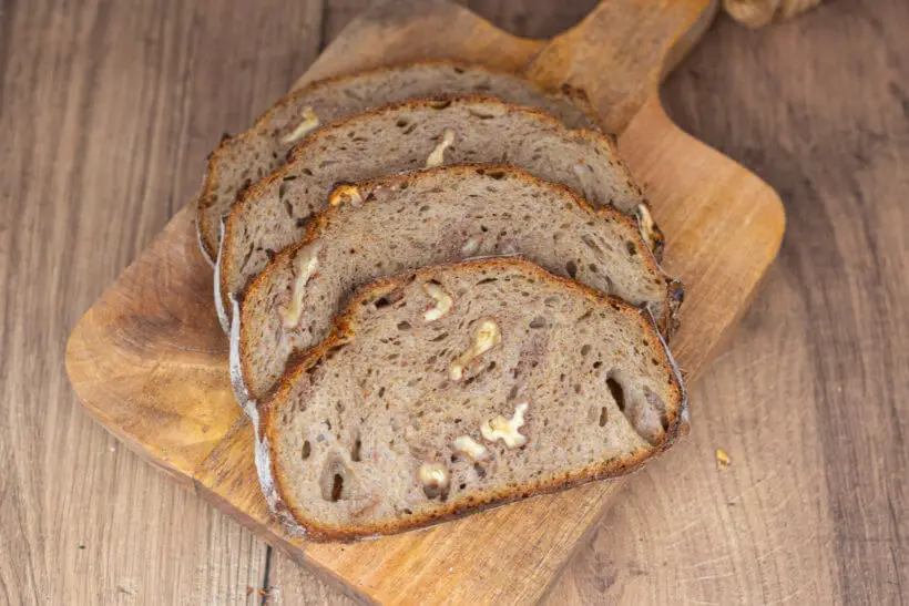 the crust in the walnut rye sourdough bread recipe