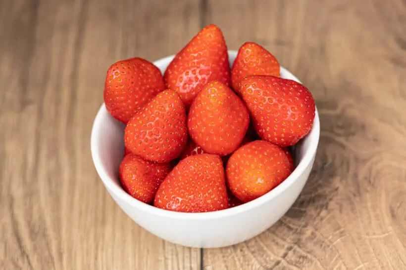 sun-ripened strawberries from a danish field